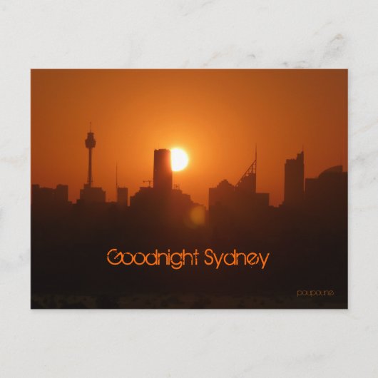 Carte Postale Goodnight Sydney (Devant)