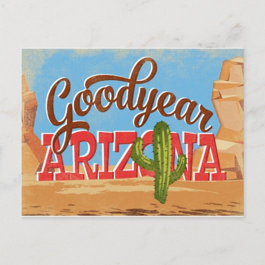 Carte Postale Goodyear Arizona Vintage voyage (Devant)
