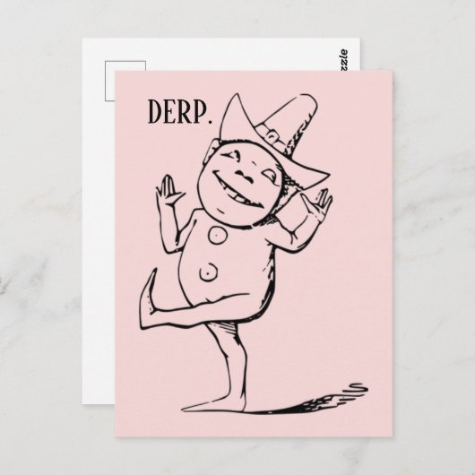 Carte postale Goofy Derp (Devant / Derrière)
