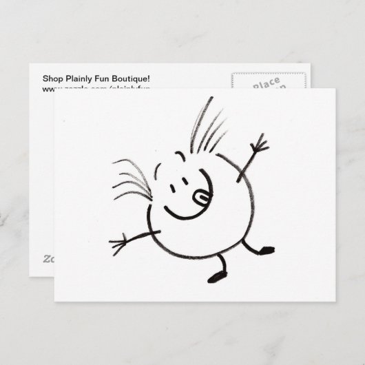 Carte postale Goofy Doodle Guy (Devant / Derrière)