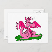 Carte Postale Goofy Dragon Cute (Devant / Derrière)