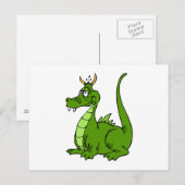 Carte Postale Goofy Green Dragon (Devant / Derrière)