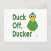 Carte Postale Goofy Green Duck Duck Off, Ducker (Devant)