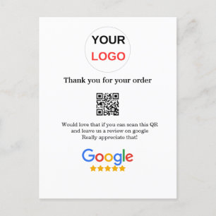 Carte Postale Google examen logo de l'entreprise Analyser QR exa