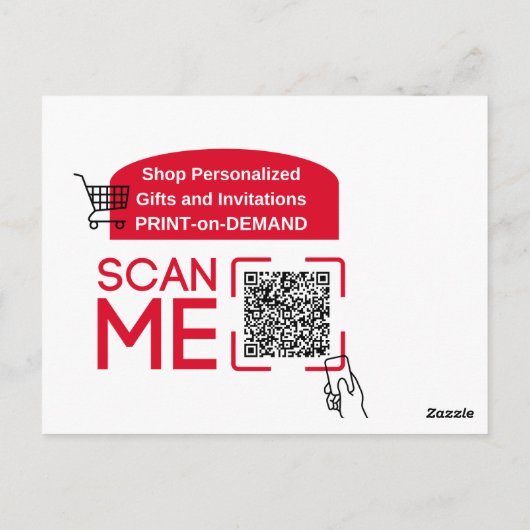 Carte Postale GOOGLE REVIEWS QR code personnalisé (Dos)