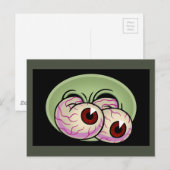 Carte Postale Googly Monster Eyes (Devant / Derrière)