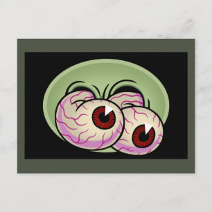 Carte Postale Googly Monster Eyes