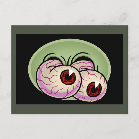 Carte Postale Googly Monster Eyes (Devant)