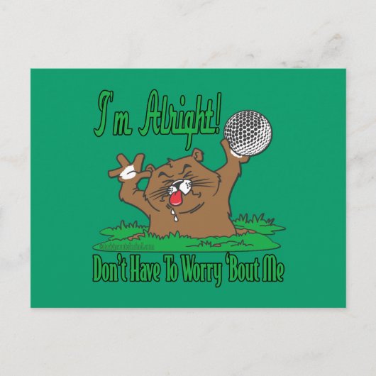 Carte Postale Gopher et Golfball (Devant)