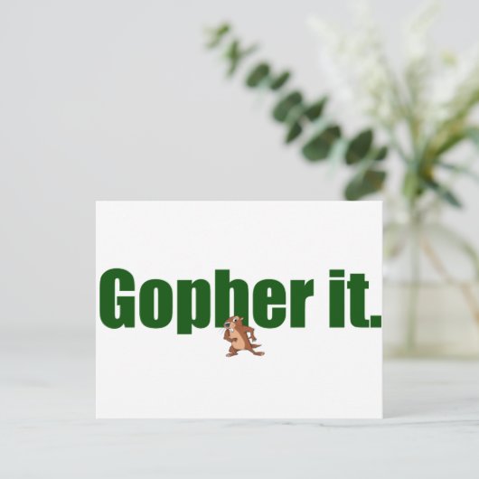Carte Postale Gopher-le. (Debout devant)