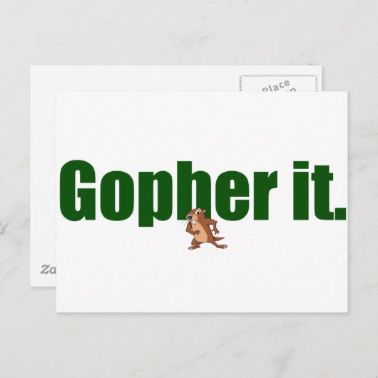 Carte Postale Gopher-le. (Devant / Derrière)