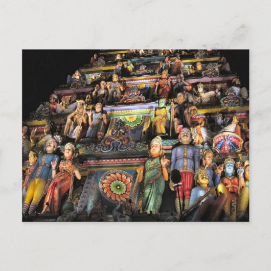 Carte Postale Gopuram de nuit (Devant)