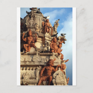 Carte Postale Gopuram du temple hindou Batu Caves Malaisie
