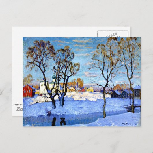 Carte Postale Gorbatov - Printemps précoce à Pskov (Devant / Derrière)