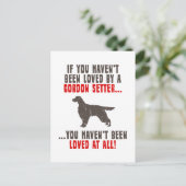 Carte Postale Gordon Setter (Debout devant)