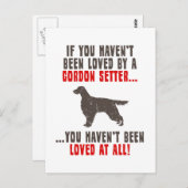 Carte Postale Gordon Setter (Devant / Derrière)