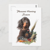 Carte Postale Gordon Setter (Devant / Derrière)