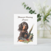 Carte Postale Gordon Setter (Debout devant)