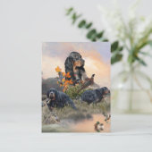 Carte Postale Gordon Setter (Debout devant)