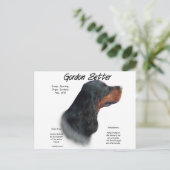 Carte Postale Gordon Setter Conception de l'histoire (Debout devant)
