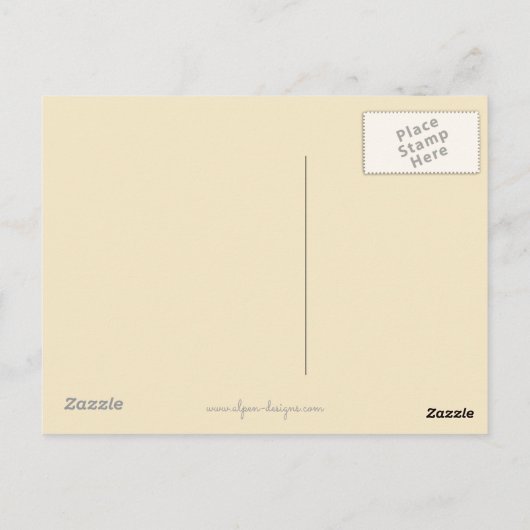 Carte Postale Gordon Setter Peinture - Joli art original chien (Dos)