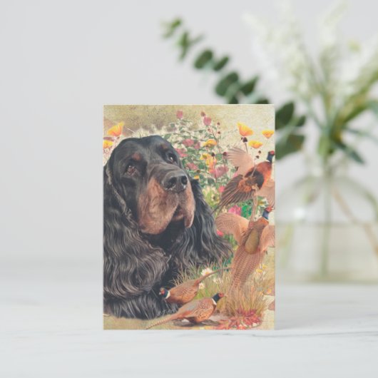 Carte Postale Gordon Setter Tapestry Poster Acrylic Print Tripty (Debout devant)