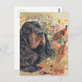 Carte Postale Gordon Setter Tapestry Poster Acrylic Print Tripty (Devant / Derrière)