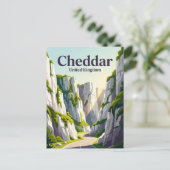 Carte Postale Gorge de Cheddar Royaume-Uni (Debout devant)