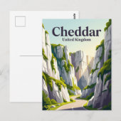 Carte Postale Gorge de Cheddar Royaume-Uni (Devant / Derrière)