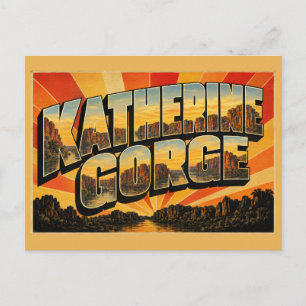 Carte Postale Gorge de Katherine NT Australie Canyon de grès rou