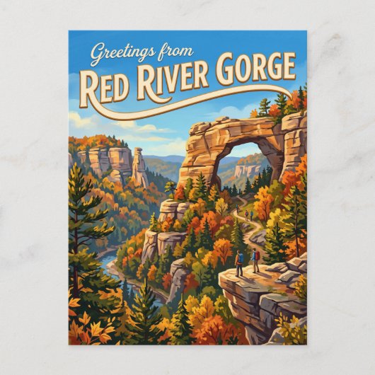 Carte Postale Gorge de la rivière Rouge États-Unis (Devant)