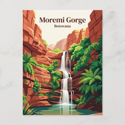 Carte Postale Gorge de Moremi Botswana (Devant)