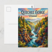 Carte Postale Gorge de Quechee Vermont (Devant / Derrière)