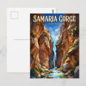 Carte Postale Gorge de Samaria Grèce (Devant / Derrière)