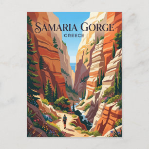 Carte Postale Gorge de Samarie Grèce