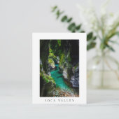 Carte Postale gorge de Soca en Slovénie (Debout devant)