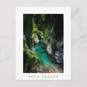 Carte Postale gorge de Soca en Slovénie