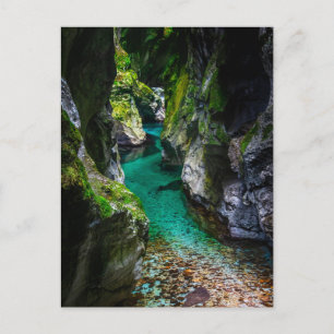 Carte Postale gorge de Soca en Slovénie
