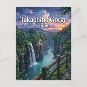 Carte Postale Gorge de Takachiho Japon