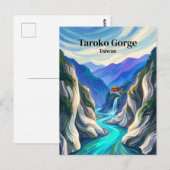 Carte Postale Gorge de Taroko Taïwan (Devant / Derrière)