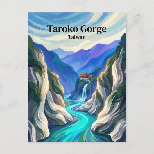 Carte Postale Gorge de Taroko Taïwan (Devant)