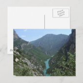 Carte Postale Gorge du Verdon (Devant / Derrière)