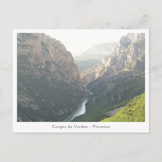 Carte Postale Gorge du Verdon, France (Devant)