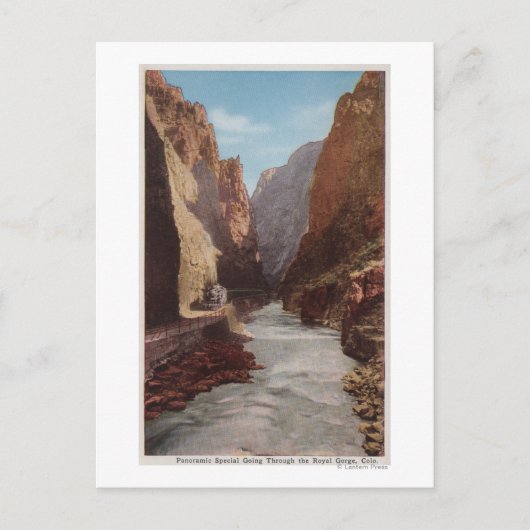Carte Postale Gorge Royale, CO - Vue du train, Rivière (Devant)