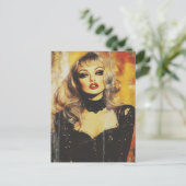 Carte Postale Gorgeous blond woman  (Debout devant)