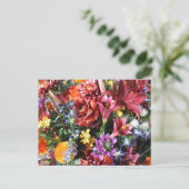 Carte Postale gorgeous, flamboyant flowers. (Debout devant)