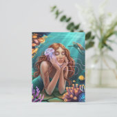 Carte Postale Gorgeous Mermaid in the Ocean (Debout devant)