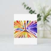 CARTE POSTALE GORGEUSE PEINTURE ART SPLATTER (Debout devant)