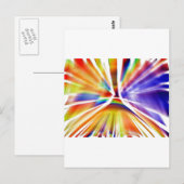 CARTE POSTALE GORGEUSE PEINTURE ART SPLATTER (Devant / Derrière)