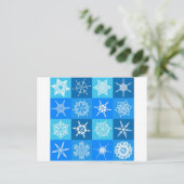 CARTE POSTALE GORGEUSES FLAKES DE NEIGE (Debout devant)